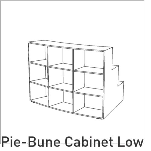 Pie-Bune Cabinet Low