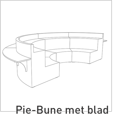 Pie-Bune met blad