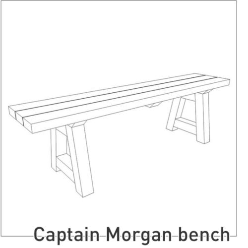 Captain Morgan Bench