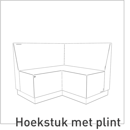 Train hoek met plint
