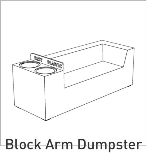 Block Arm Dumpster