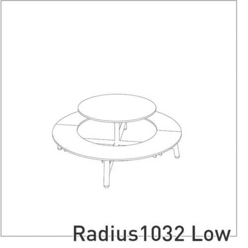 Radius 1032 Low picknick rond